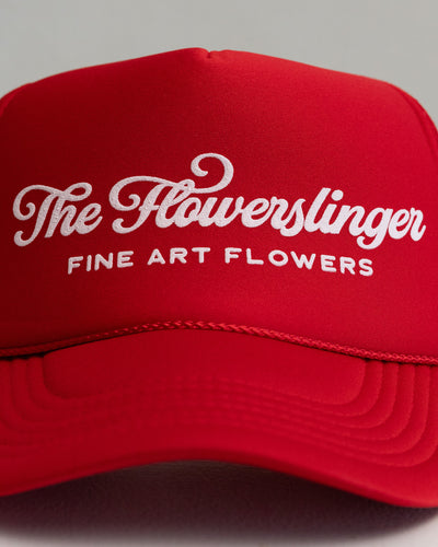 Red Flowerslinger Trucker Hat