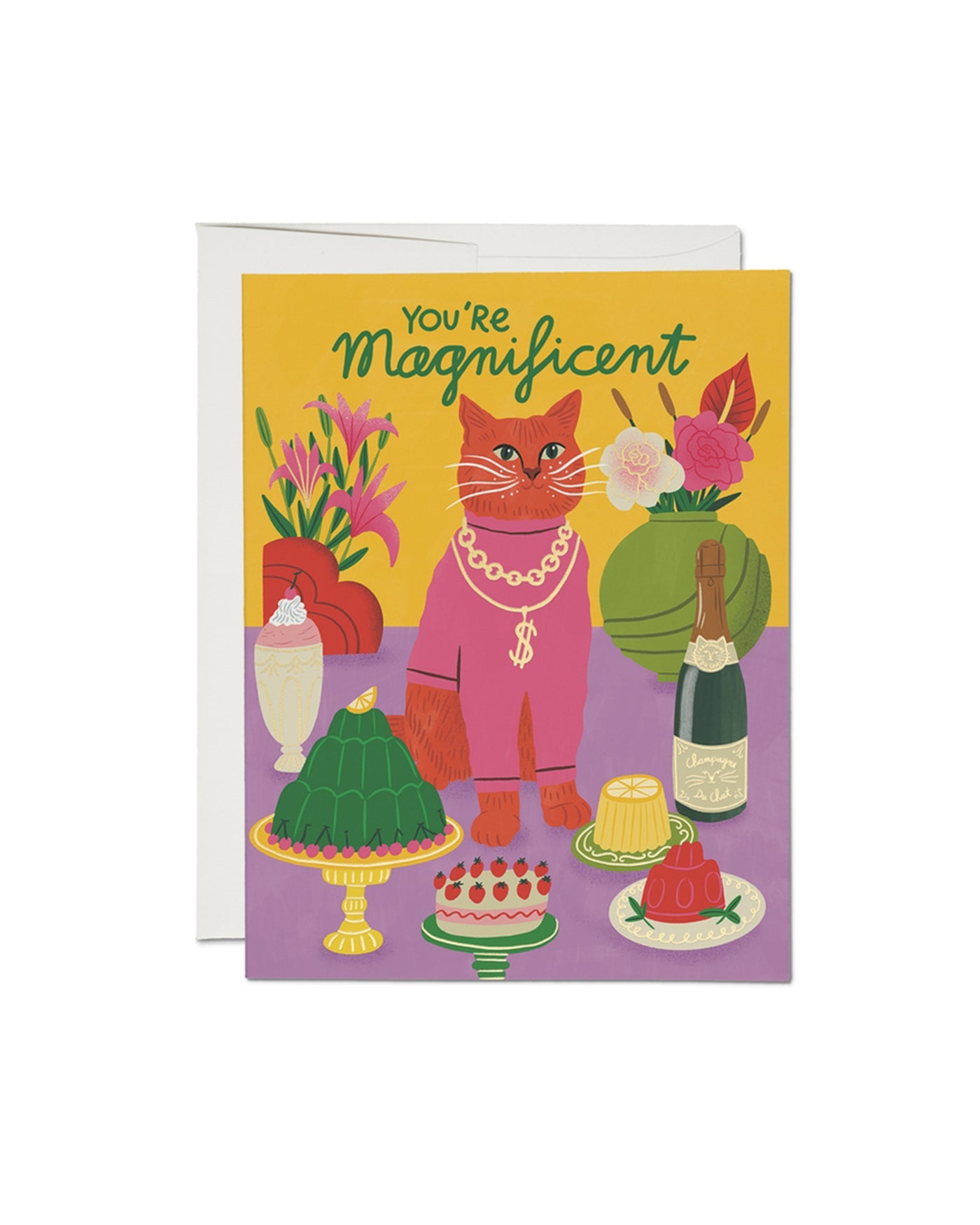 Magnificent Cat - Love + Friendship Card
